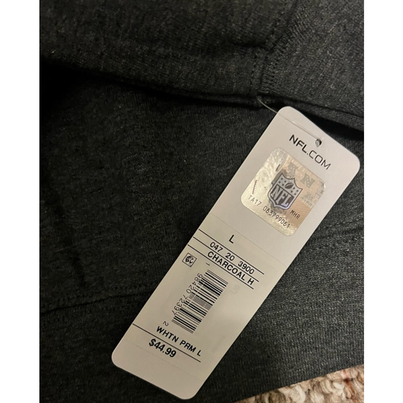 NFL Team Apparel Pullover Sweatshirt Mens Small Washington Commanders Logo Gray - Picture 3 of 3